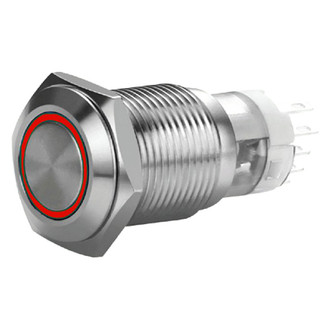 Install Bay® - 19mm Momentary Red LED Switch with Harness