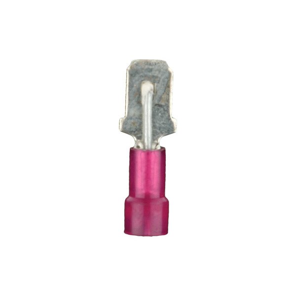 Install Bay® - 0.187" 22/18 Gauge Nylon Insulated Red Male Quick Disconnect Connectors