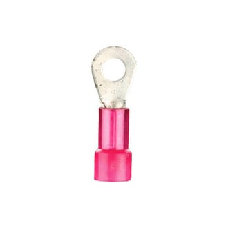 Install Bay® - 3/8" 22/18 Gauge Nylon Insulated Red Ring Terminals