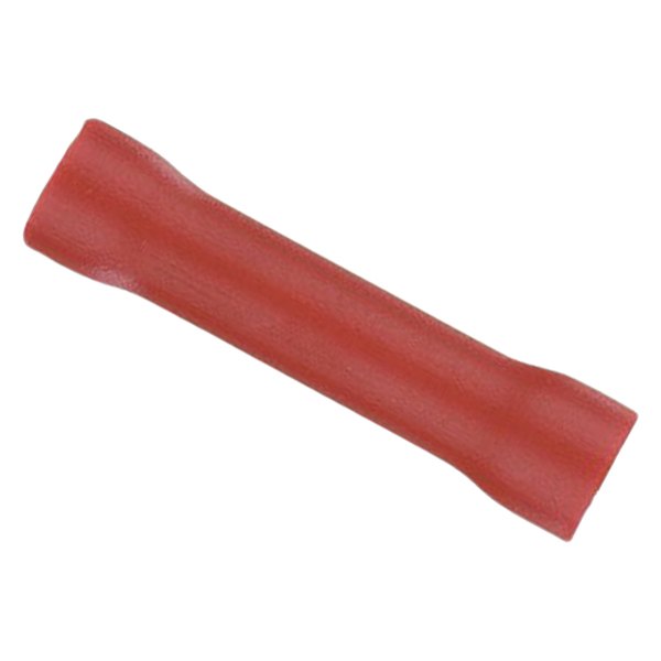 Install Bay® - 8 Gauge Red Vinyl Butt Connectors (25 Per Pack)