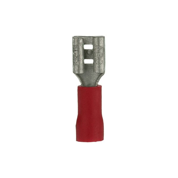 Install Bay® - 0.187" 22/18 Gauge Vinyl Insulated Red Female Quick Disconnect Connectors