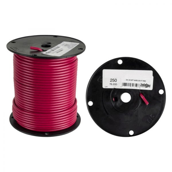 Install Bay® - 10 AWG Single 250' Red Stranded GPT Primary Wire