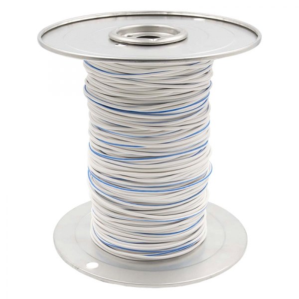 Install Bay® - 18 AWG Single 500' White/Blue Stranded GPT Primary Wire