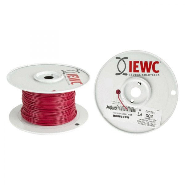 Install Bay® - 22 AWG Single 500' Red Stranded GPT Primary Wire