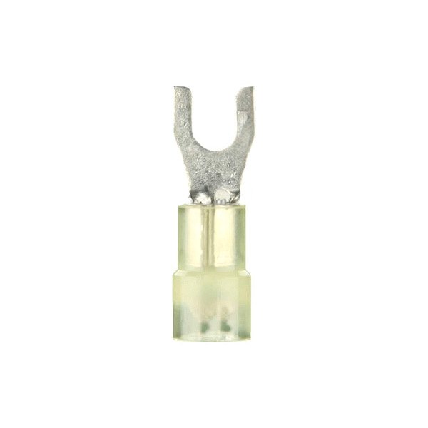 Install Bay® - 12/10 Gauge #10 Yellow Nylon Spade Terminals (100 Per Pack)