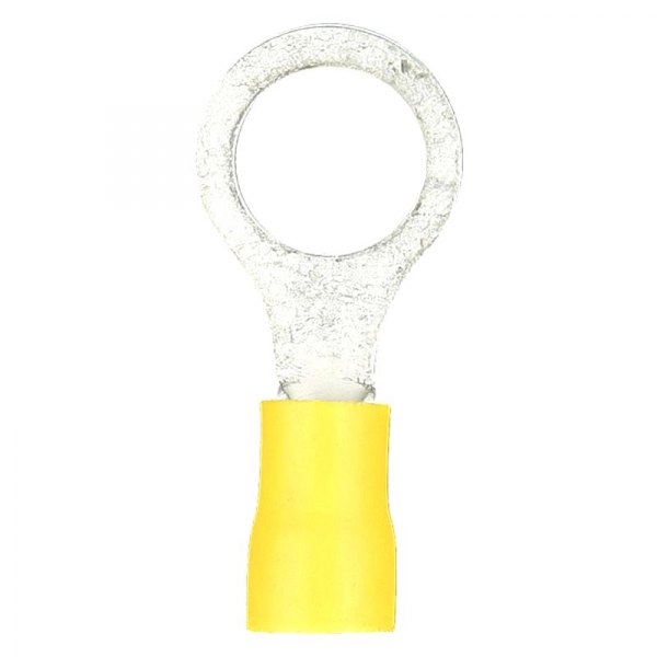 Install Bay® - 1/4" 12/10 Gauge Vinyl Insulated Yellow Ring Terminals