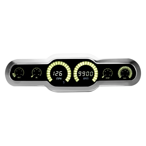 Intellitronix® - LED Digital 6-Gauge Panel, Green