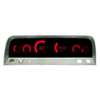 Intellitronix® - Direct Fit LED Bargraph Gauge Panel, Red