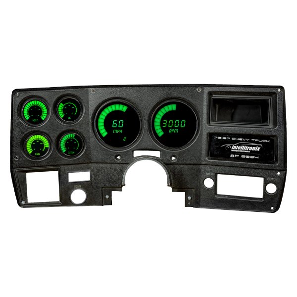 Intellitronix® - Direct Fit LED Bargraph Gauge Panel, Green