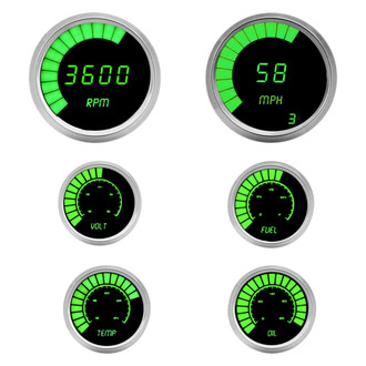 Intellitronix® - LED Bargraph 6-Gauge Kit, Green