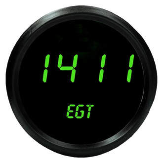 Intellitronix® - 2-5/8" LED Digital EGT Pyrometer Gauge, Green, 2000 F