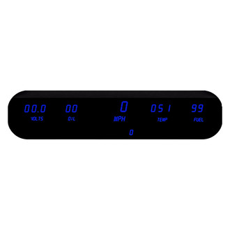 Intellitronix® - LED Digital 5-Gauge Panel Kit, Blue