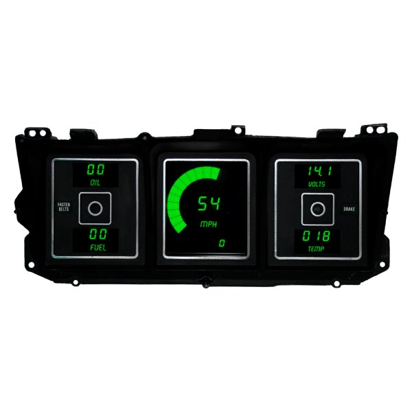 Intellitronix® - Direct Fit LED Digital Gauge Panel, Green