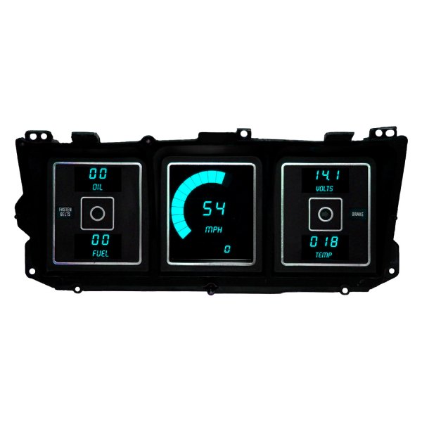 Intellitronix® - Direct Fit LED Digital Gauge Panel, Teal