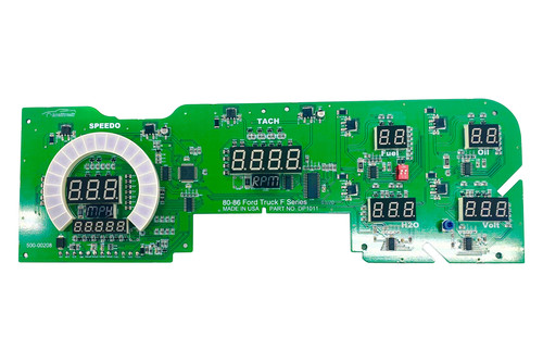 Intellitronix Digital 5-Gauge Dash Panel Kit - Universal White LED Gauges (Speed, Temp, Oil, Volt, Fuel) - View #8