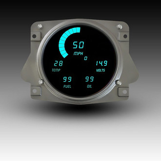 Intellitronix® - Direct Fit LED Digital Gauge Panel, Teal
