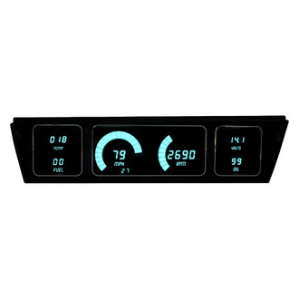 Intellitronix® - Direct Fit LED Digital Gauge Panel, Teal
