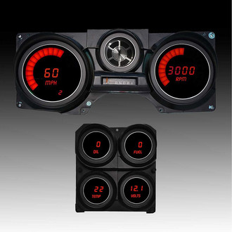 Intellitronix® - Direct Fit LED Digital Gauge Panel, Red