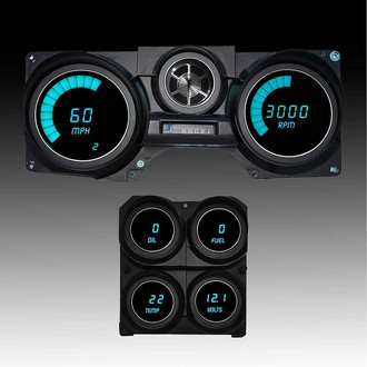 Intellitronix® - Direct Fit LED Digital Gauge Panel, Teal