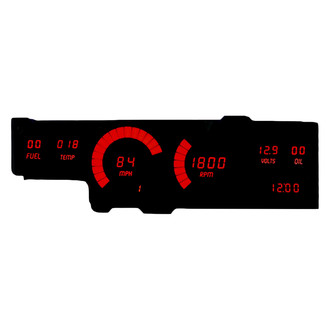 Intellitronix® - Direct Fit LED Digital Gauge Panel, Red