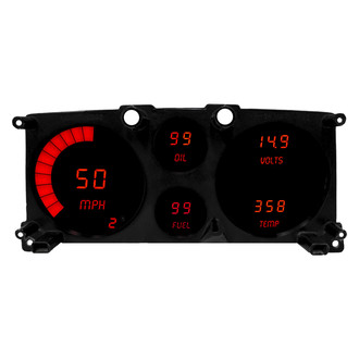 Intellitronix® - Direct Fit LED Digital Gauge Panel, Red