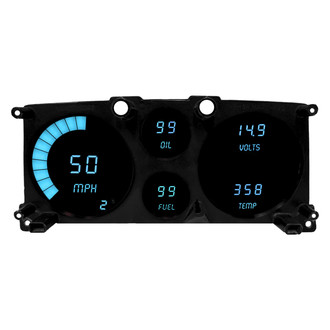 Intellitronix® - Direct Fit LED Digital Gauge Panel, Teal