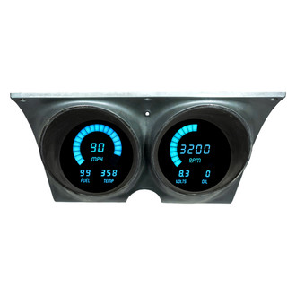 Intellitronix® - Direct Fit LED Digital Gauge Panel, Teal