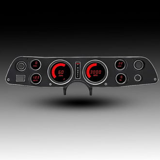 Intellitronix® - Direct Fit LED Digital Gauge Panel, Red