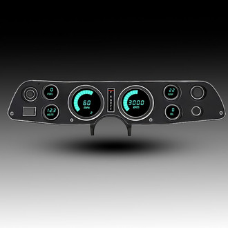 Intellitronix® - Direct Fit LED Digital Gauge Panel, Teal