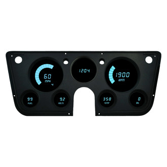 Intellitronix® - Direct Fit LED Digital Gauge Panel, Teal