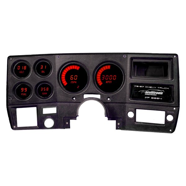 Intellitronix® - Direct Fit LED Digital Gauge Panel, Red