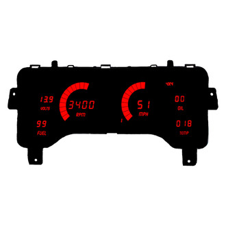 Intellitronix® - Direct Fit LED Digital Gauge Panel, Red