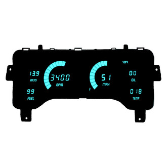 Intellitronix® - Direct Fit LED Digital Gauge Panel, Teal