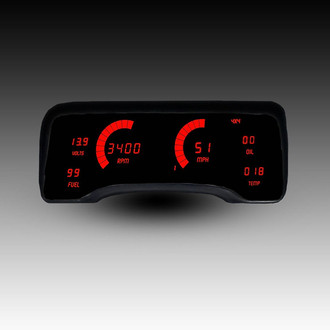 Intellitronix® - Direct Fit LED Digital Gauge Panel, Red