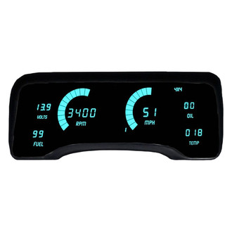 Intellitronix® - Direct Fit LED Digital Gauge Panel, Teal
