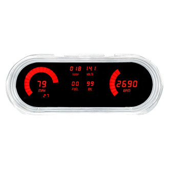 Intellitronix® - Direct Fit LED Digital Gauge Panel, Red