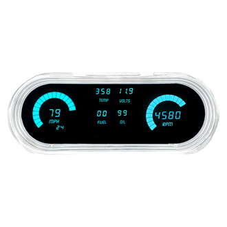 Intellitronix® - Direct Fit LED Digital Gauge Panel, Teal