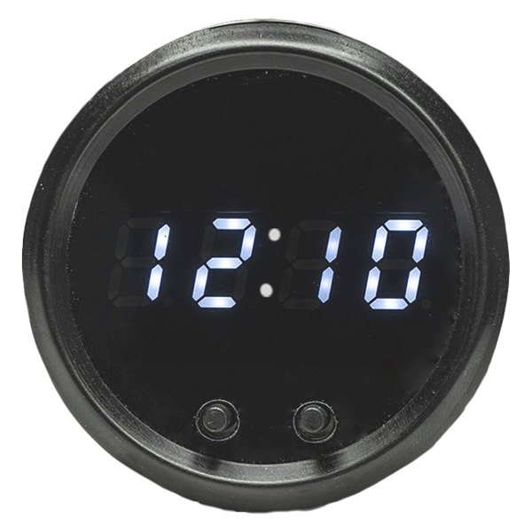 Intellitronix® - 2-1/16" LED Digital Clock, White