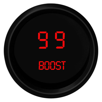 Intellitronix® - 2-1/16" LED Digital Boost Gauge, Red, 0-30 PSI