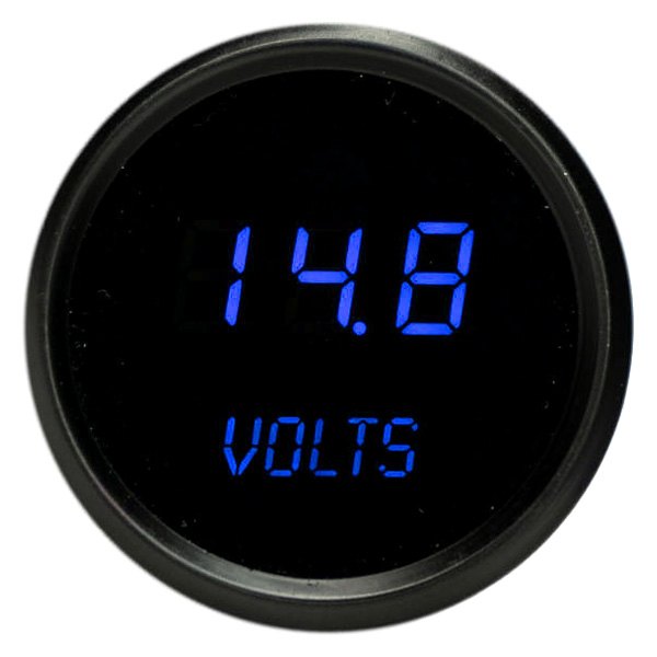 Intellitronix® - 2-1/16" LED Digital Voltmeter, Blue, 7-25.5 V