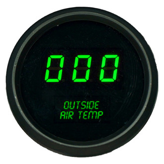 Intellitronix® - 2-1/16" LED Digital Outside Air Temperature Gauge, Green, 0-250 F