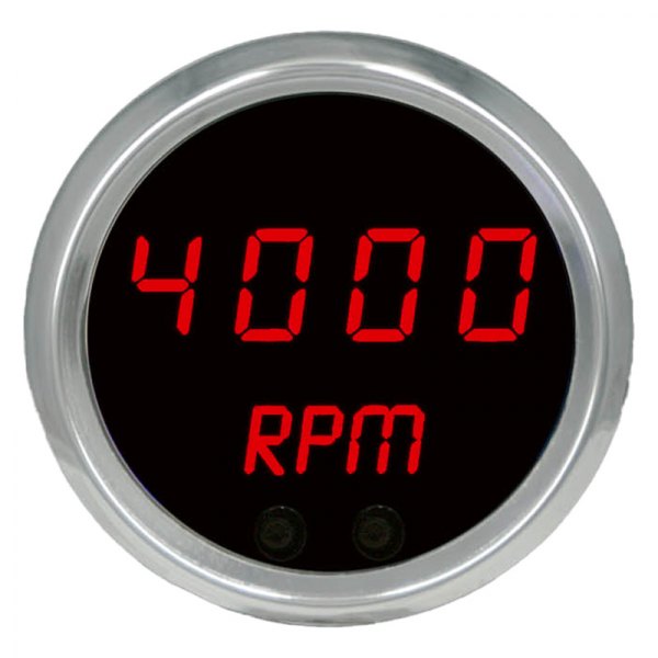 Intellitronix® - 2-1/16" Programmable LED Digital Mini Tachometer, Red, 9900 RPM