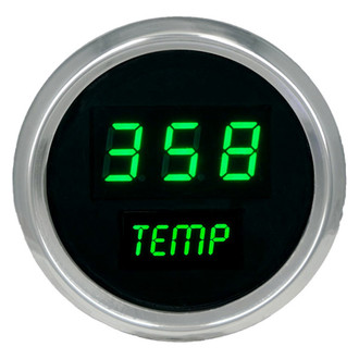 Intellitronix® - 2-1/16" LED Digital Oil Temperature Gauge, Green, 50-350 F