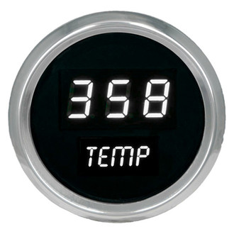 Intellitronix® - 2-1/16" LED Digital Oil Temperature Gauge, White, 50-350 F