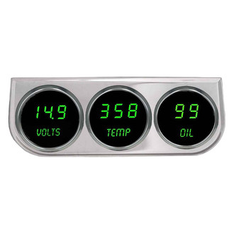 Intellitronix® - 2-1/16" LED Digital 3-Gauge Panel, Green
