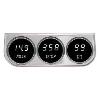 Intellitronix® - 2-1/16" LED Digital 3-Gauge Panel, White