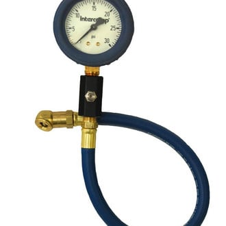 Intercomp® - 0 to 30 psi Glow-In-The-Dark Deluxe Dial Tire Pressure Gauge