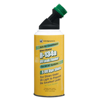 Interdynamics® - 5 oz. R-134a A/C Direct Charge UV Leak Finder