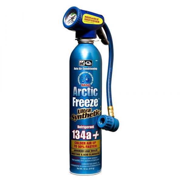 Interdynamics® - Arctic Freeze™ Ultra Synthetic R-134A Conditioner Refrigerant with Trigger Dispenser And Gauge, 18 oz