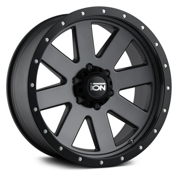 ION ALLOY® 134 Wheels - Matte Gunmetal with Black Beadlock Rims